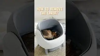 How to remove a open-top self cleaning litter box liner？