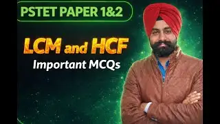 MATHS HCF And LCM IMPORTANT  MCQ FOR PSTET 1 AND 2