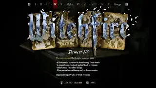 The Best Build For Clearing Torment IV || Witchfire