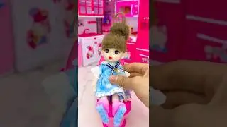 Satisfying With Unboxing Barbie Princess Toilet Toys, ASMR Video #shorts