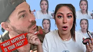 I Did My MAKEUP HORRIBLY to See How MY HUSBAND Would REACT PRANK *HILARIOUS*