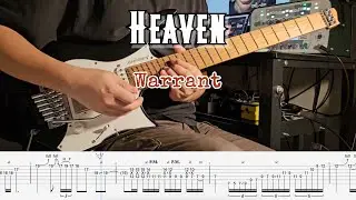 [TAB] Warrant - Heaven (Гитарное соло с табулатурами)