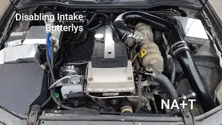 BA-BF Falcon N/A+T Barra Turbo Conversion!!! Disabling Intake Manifold Butterfly Valves!!!!