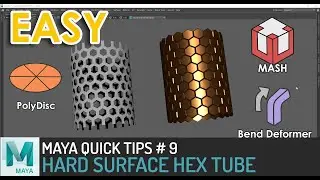 MayaQuickTip 09 Hard Surface Hex Tube
