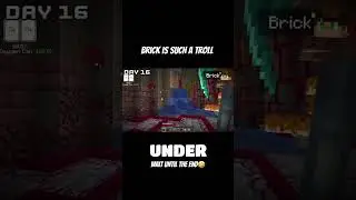 Brick is a giant troll @aCookieGod #acookiegod #minecraft #foryou #funny #viral #minecraftshorts