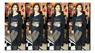 saree me stylish look