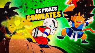 Esses são os *PIORES COMBATES* de Dragon ball