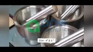 Aone Scientific Laboratory Stainless Steel Mortar & Pestle | +918691830215 | info@aonescientific.com