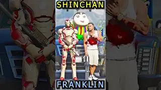 SHINCHAN SEEK HELP MARVEL IRON-MAN KIL FRANKLIN, THE FLASH, THE SPIDERMAN ////GTA5 😱🔥#shorts