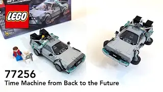 LEGO 77256 Delorean Time Machine from Back to the Future Speed Build - 4K HD