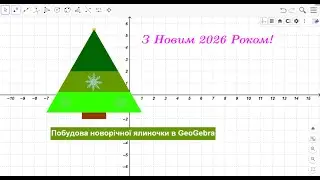 Новорічна ялинка в GeoGebra.Гомотетія. #geogebra #geometry #maths #вчителюматематики
