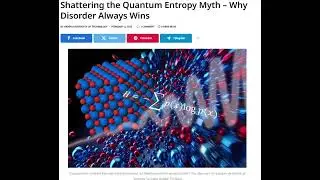 Shattering the Quantum Entropy Myth &ndash; Why Disorder Always Wins