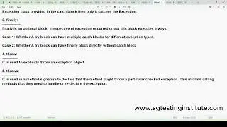 Core Java OOPS Part - 61 | Exception Handling |Throw Throws Keywords in Java Program