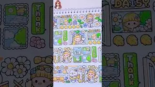 Decorate stickerbook with cute washitape #stickerbook #cutesticker #washitape #sticker