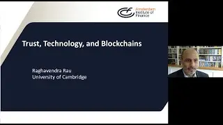 Webinar Trust, Technology & Blockchain by Professor Raghu Rau (Cambridge Judge Business School)