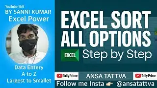 Excel Sort Options Explained | A to Z, Z to A & Custom Sort | Perfect for Indian Students | Hindi