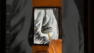 Progress in a hyper-realistic digital drawing. #shorts #hyperrealism #digitalart