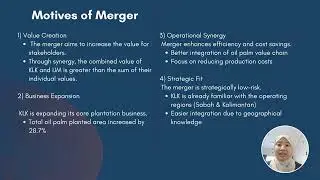 FIN544- KLK and IJM Merger Video Presentation