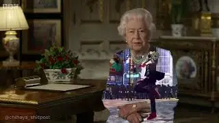 *381* - Queen Elizabeth of England speaks great wisdom but an expected guest aids her