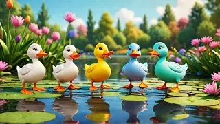 Quacky Fun with FIVE Little Ducks!Kids Cartoon &Animal Songs