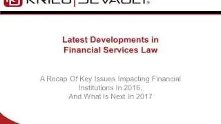 Meritas Capability Webinar - Latest Developments in Financial Services Law
