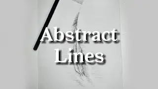 Abstract Lines / Female drawing / Line drawing practice / 5x speed drawing process
