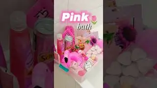 Pink bath asmr vibes 🌷🩷 What next? #asmr #bathtime #bathroomdecor #asmrsoap #viral