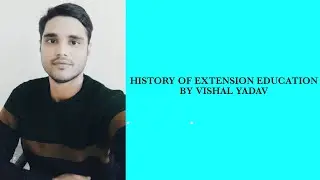 #History Of Extension Education#Extension by Vishal#JRF#SRF#NET#BHU#UPHESC#