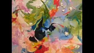A #43secondfilm of a painting in Michaela Yearwood-Dan's exhibition, Hauser & Wirth, London, June 25
