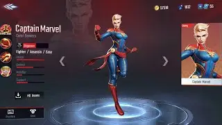 MARVEL Super War: CAPTAIN MARVEL Gameplay (Second Beta)