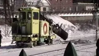 Rare CSX jet engine clearing snow Pt II