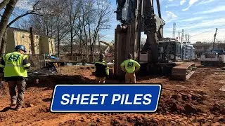 Steel Sheet Pile Installation by Shore Systems Group L.L.C.