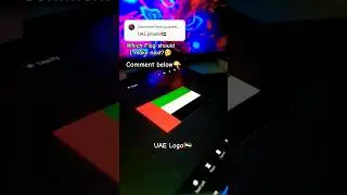 Creating United Arab Emirates Logo, But in 5 sec! Satisfying! (#Shorts)