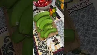 Making Mashed Green Bananas   #yummy #dinner #jamaica #jamaican #jamaicanfood