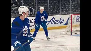 #GoAvsGo Avalanche up-tempo counter attack drills. Morning skate.