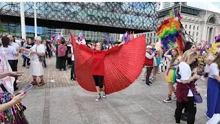 Gay Pride Day Birmingham 2024, Join me before the parade starts.￼