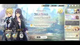 Ultra Lucky First Multi Summon Yuri Lowell - Exos Heroes Global Collaboration Tales of Vesperia