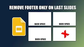 How to remove footer only on last slides in google slides