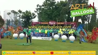 EXPLODING BALON GAS ACARA ROAD SHOW KOPRA FUN GOLF MANDIRI - ART ON BALLOON 08158819432, 08569909112