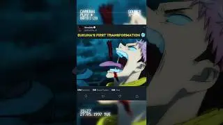 Yuji Itadori First Transformation Into Sukuna 🥶👿 #anime #jjk #gojo #sukuna