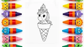 My Little Pony | Ice Cream Unicorn | Simple Art for Kids
