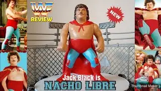 🎭Guess who? Nacho Libre? Jack Black? Hasbro Retro WWE WWF Wrestling Custom Figure-Minecraft Madness🤼