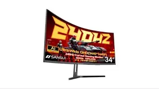 Review: SANSUI 34&rdquo; 240Hz Ultrawide Curved Gaming Monitor UWQHD HDR400