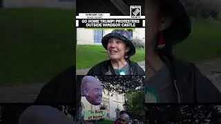 &laquo;Вперёд, Трамп!&raquo; Протестующие собрались у Виндзорского замка, чтобы выступить против второго визи...