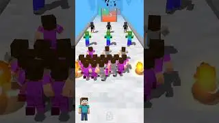 Minecraft Stack Run Challenge! 🤯 Level 20-25 Gameplay 🎮 #shorts #gaming #games #trending