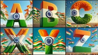 Celebrating the Indian Flag | Creative ABCD Designs #independenceday #abcd #republicday