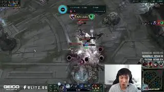 Doublelift got one shot by Syndra support