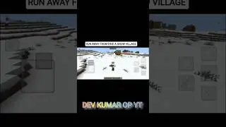 RUN UNTIL FIND A SNOW VILLAGE