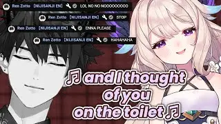 Ren freaks out in chat as Enna makes up lyrics about their dinner to the BGM【NIJISANJI EN CLIP】