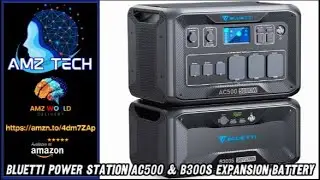 Describing BLUETTI Power Station AC500 & B300S Expansion Battery, Amazon
